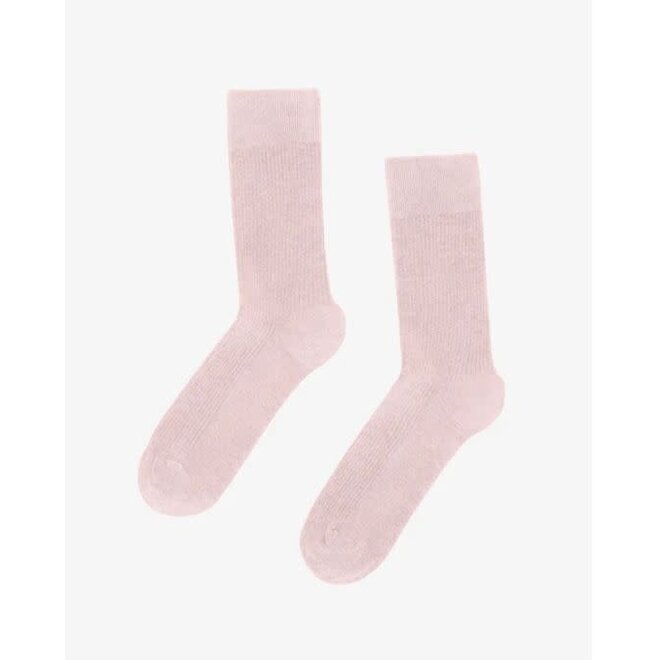 Classic Organic Sock in Faded Pink