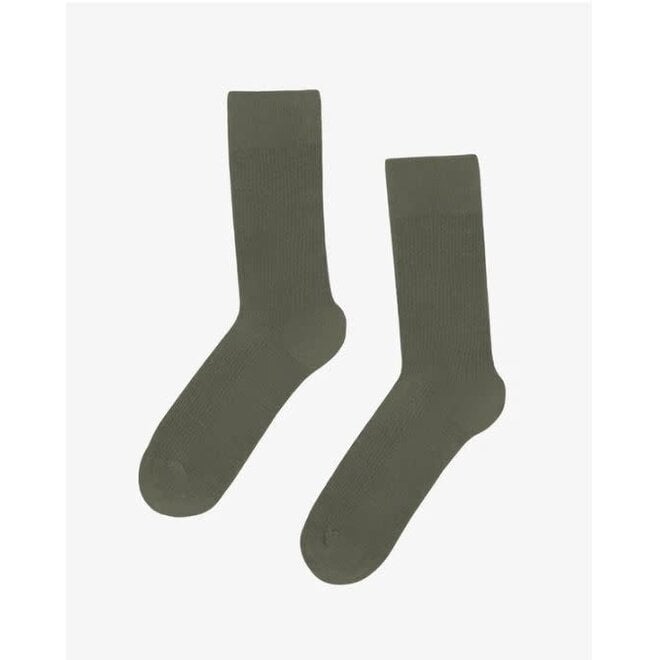 Classic Organic Sock in Dusty Olive