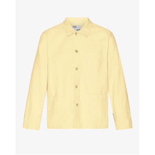 Organic Workwear Jacket in Soft Yellow