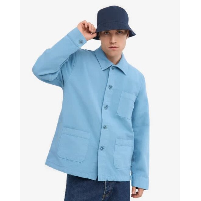 Organic Workwear Jacket in Seaside Blue