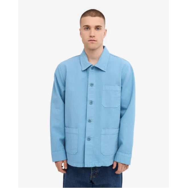 Organic Workwear Jacket in Seaside Blue