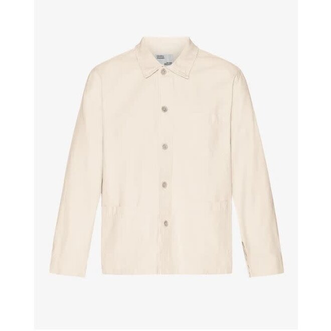 Organic Workwear Jacket in Ivory White