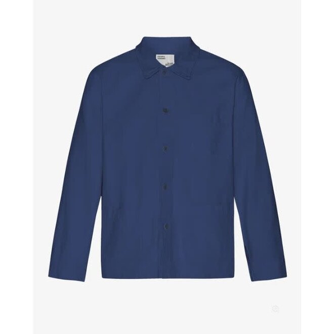 Organic Workwear Jacket in Marine Blue
