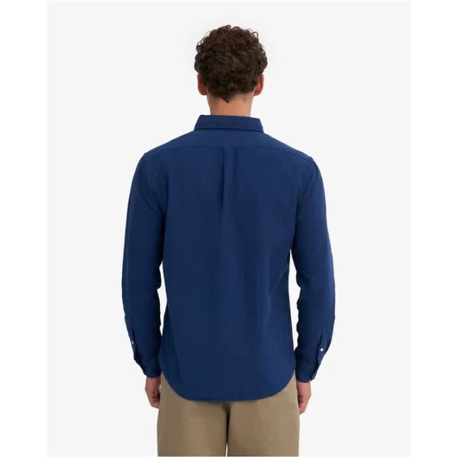 Organic Button Down Shirt in Marine Blue