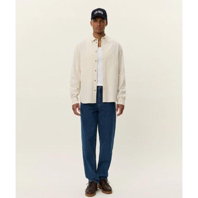 Konrad Pinwale Corduroy Shirt in Ivory