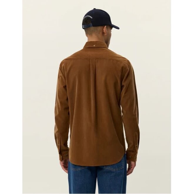 Konrad Pinwale Corduroy Shirt in Monk's Robe