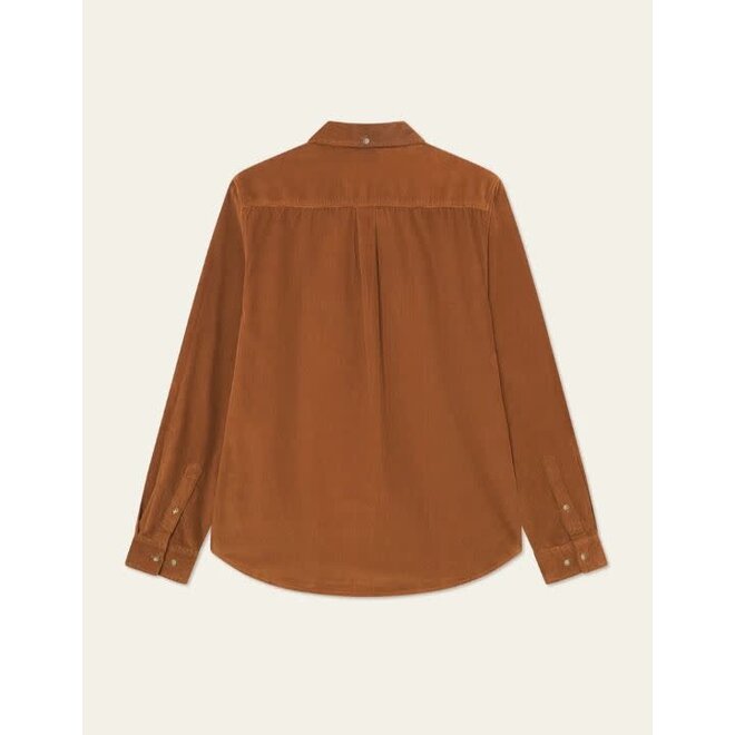 Konrad Pinwale Corduroy Shirt in Monk's Robe
