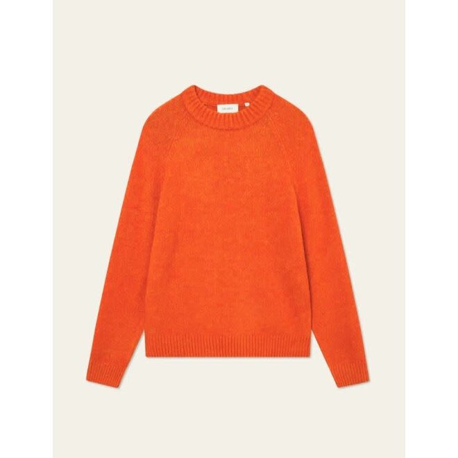 Gilbert Crewneck Knit in Gold Flame