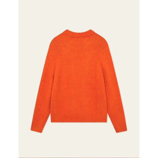 Gilbert Crewneck Knit in Gold Flame