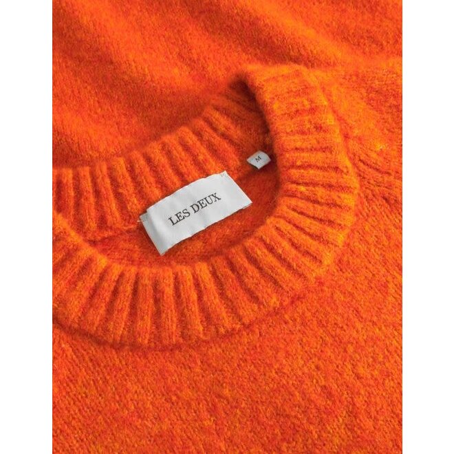 Gilbert Crewneck Knit in Gold Flame