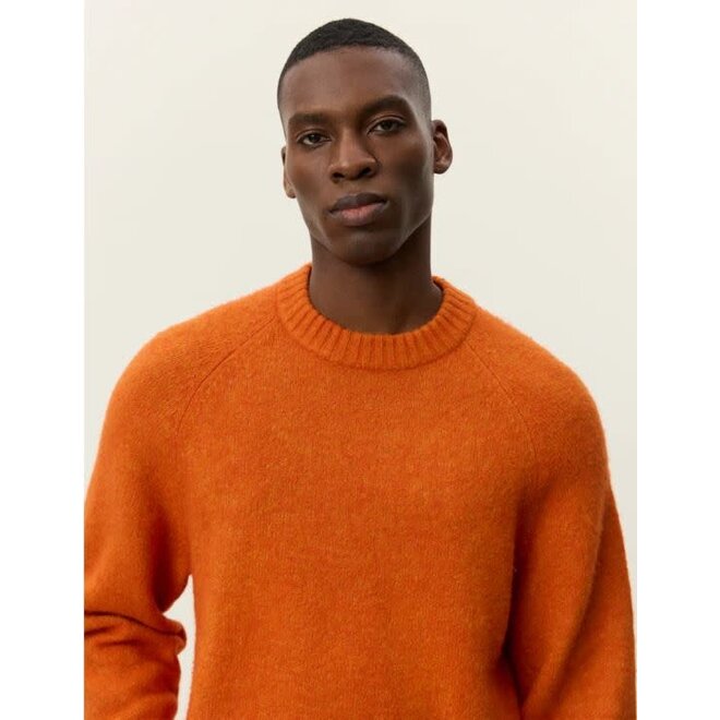 Gilbert Crewneck Knit in Gold Flame