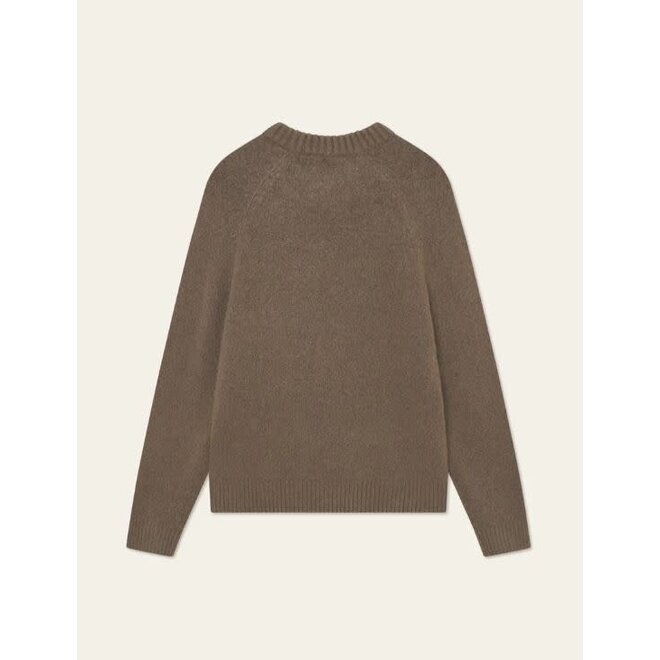 Gilbert Crewneck Knit in Teak Brown