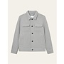 Nash Twill Wool Jacket in Grey Melange