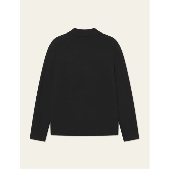 Fischer Cotton Milano Overshirt in Black