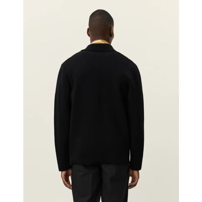 Fischer Cotton Milano Overshirt in Black
