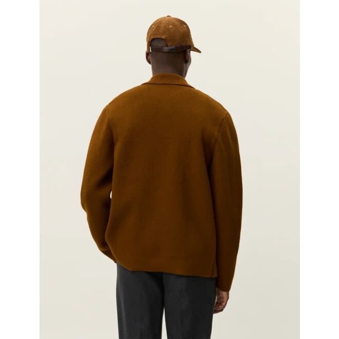 Fischer Cotton Milano Overshirt in Monk's Robe