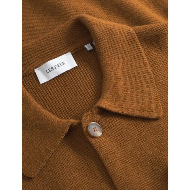 Fischer Cotton Milano Overshirt in Monk's Robe