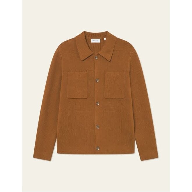 Fischer Cotton Milano Overshirt in Monk's Robe