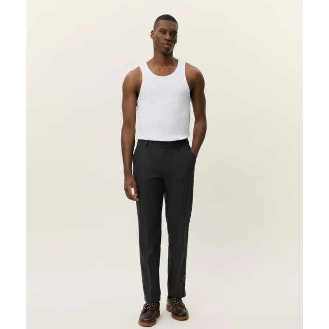 Como Reg Wool Suit Pants in Asphalt