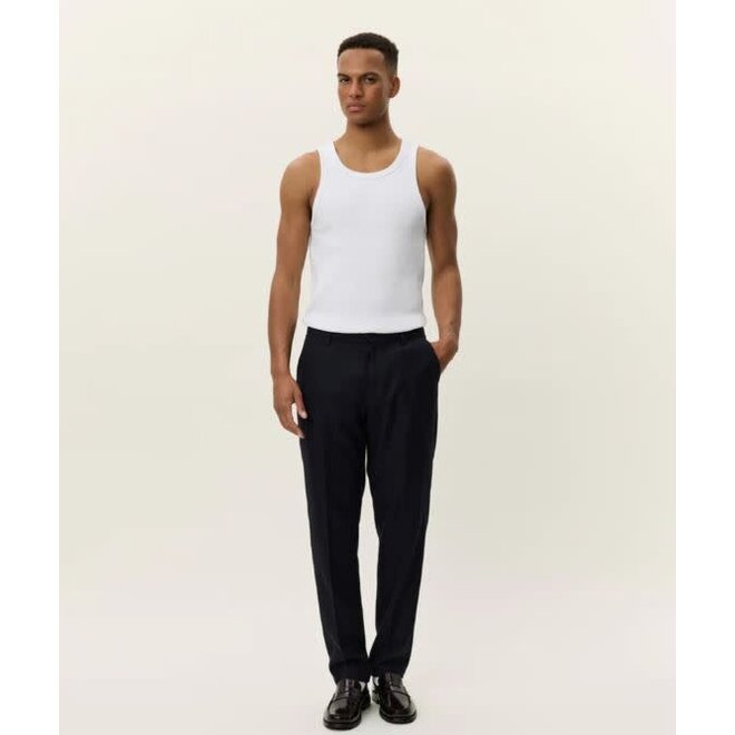 Como Reg Wool Suit Pants in Dark Navy
