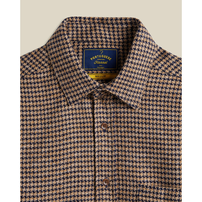 Abstract Pied Poule in Navy