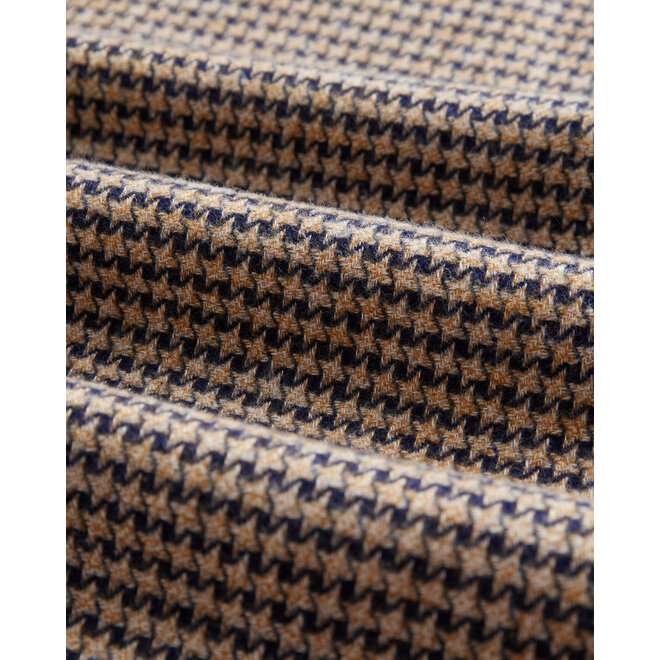 Abstract Pied Poule in Navy
