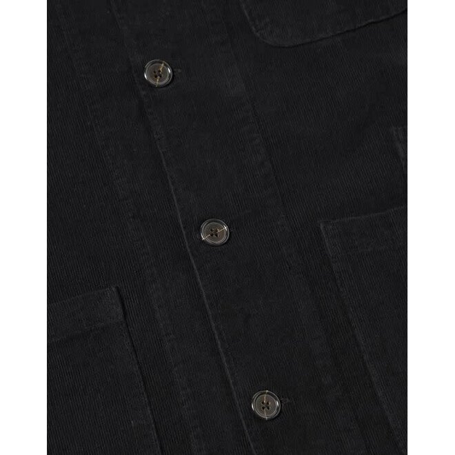Bakers Overshirt in Black Fine Cord