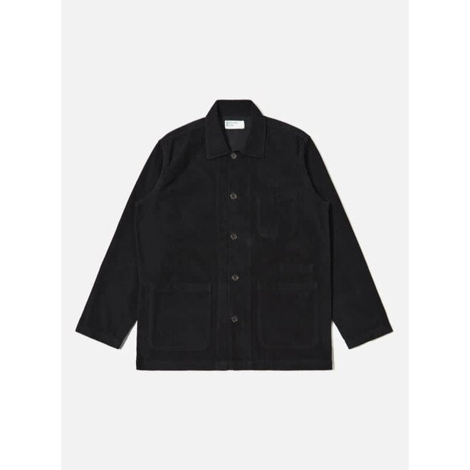 Bakers Overshirt in Black Fine Cord