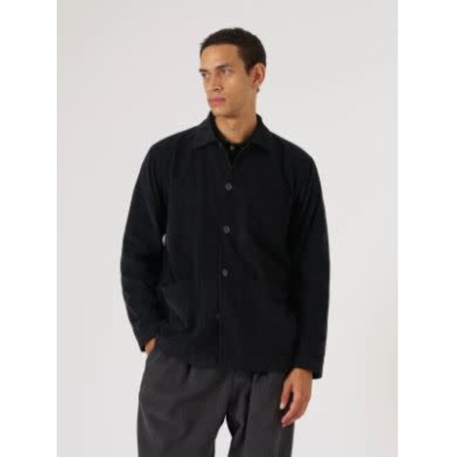 Bakers Overshirt in Black Fine Cord