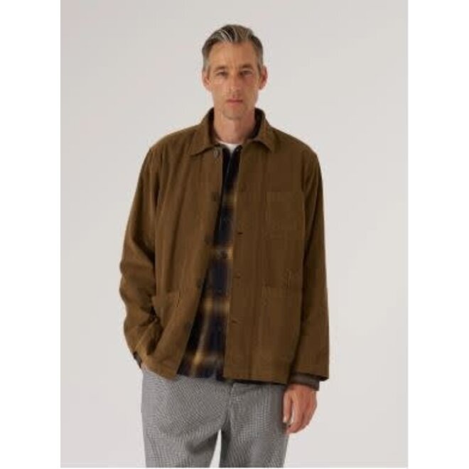 Bakers Overshirt in Khaki Fine Cord