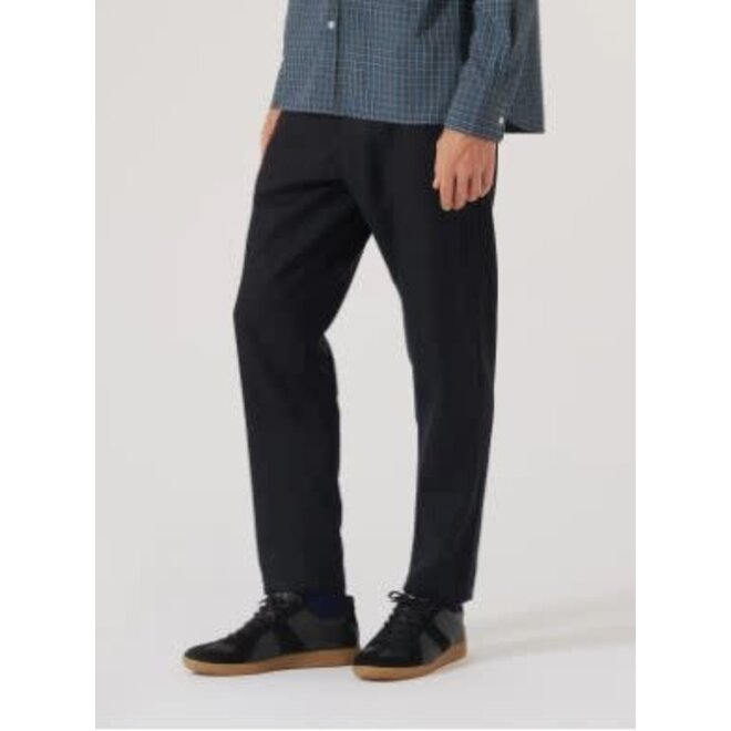 Military Chino in Dark Navy Tweed