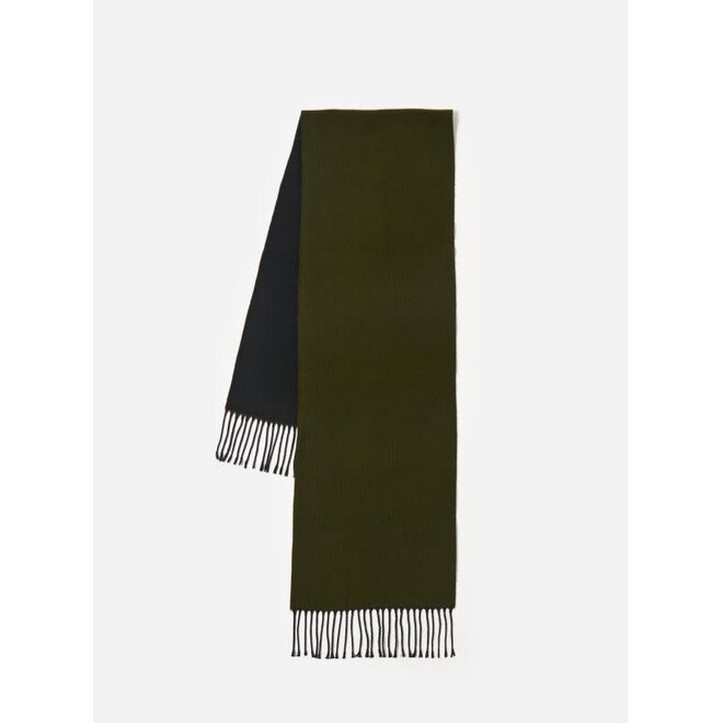 Double Sided Scarf in Green/Black