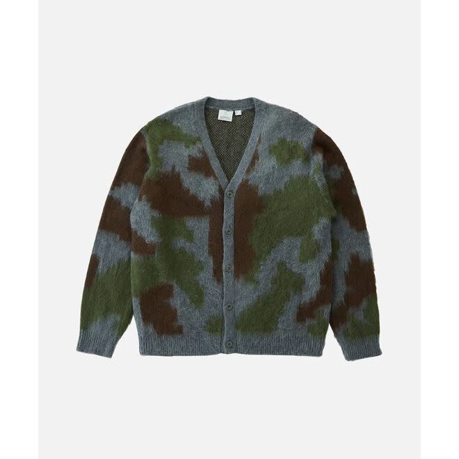 Mohair Cardigan in Jungle Digi Camo