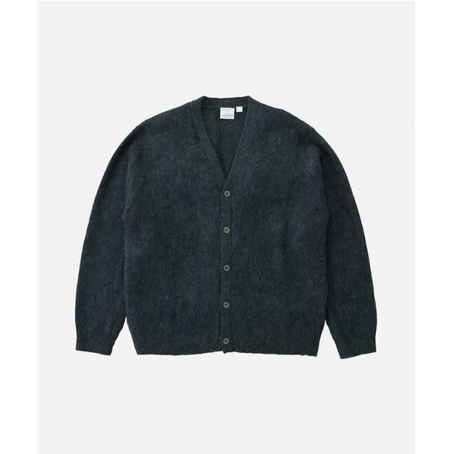 Mohair Cardigan in Charcoal