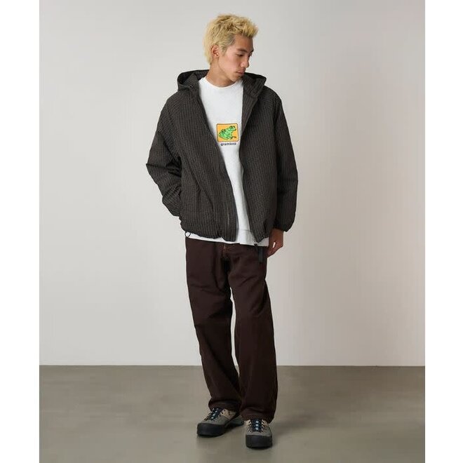 Northside Plaid Hooded Jacket in Deep Brown