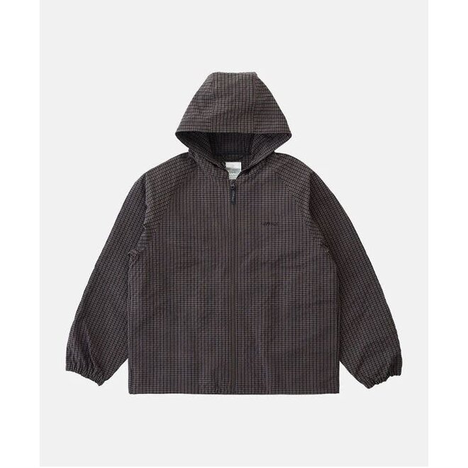 Northside Plaid Hooded Jacket in Deep Brown
