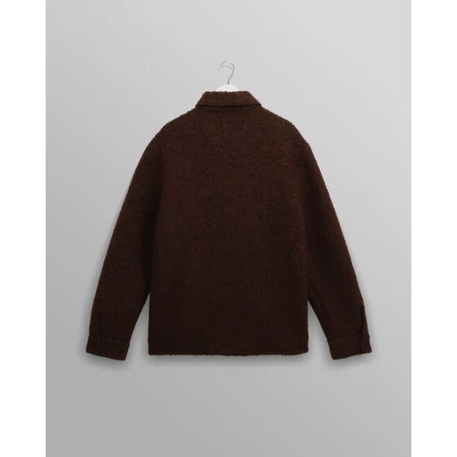 Mount Wool Reversible Overshirt in Brown