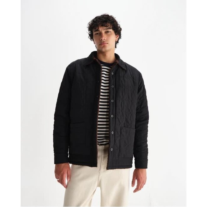 Mount Wool Reversible Overshirt in Brown