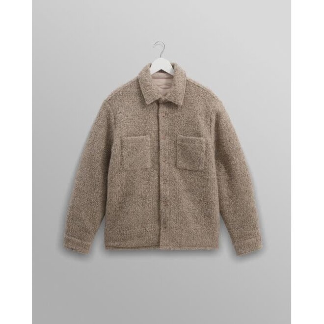 Mount Wool Reversible Overshirt in Natural