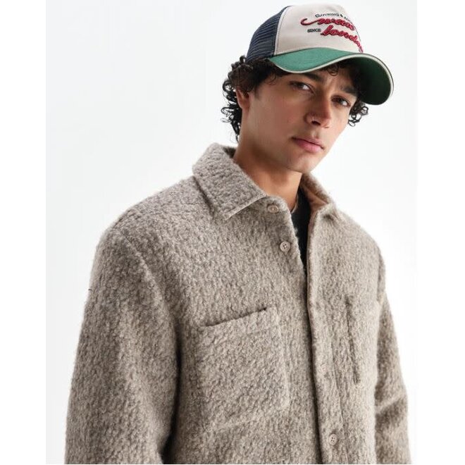 Mount Wool Reversible Overshirt in Natural