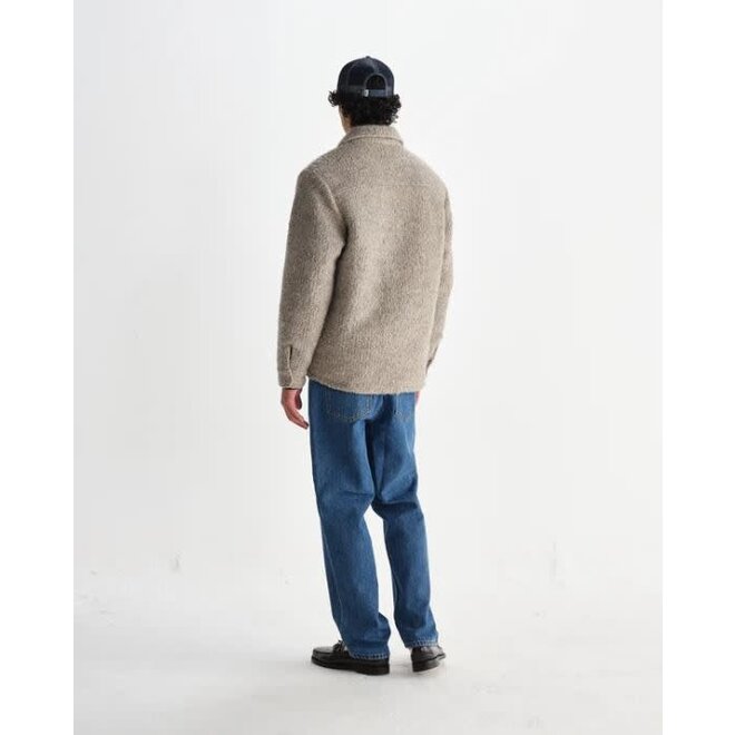 Mount Wool Reversible Overshirt in Natural