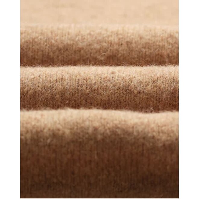Wilde Wool Crewneck Jumper in Camel