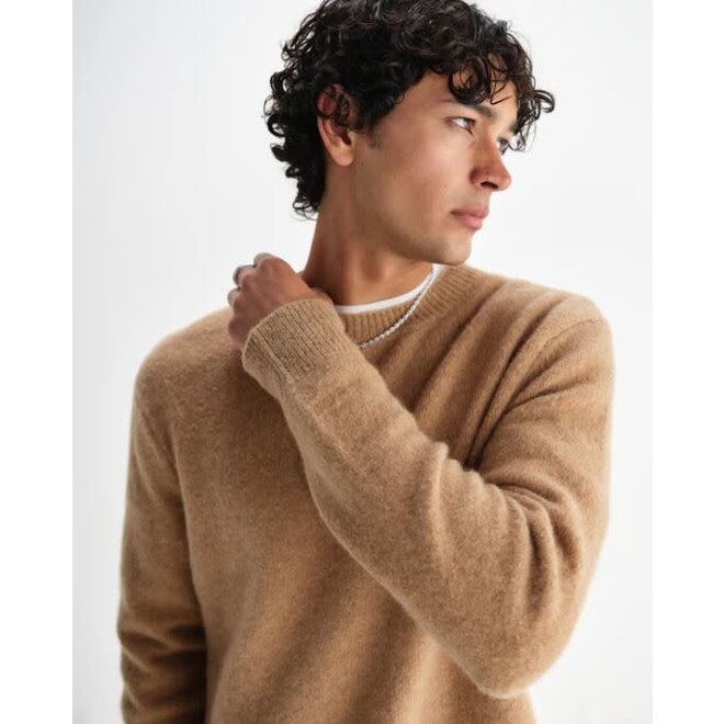 Wilde Wool Crewneck Jumper in Camel