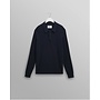 Oban Knitted Polo in Navy