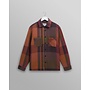 Whiting Overshirt in Orange/Multi Check