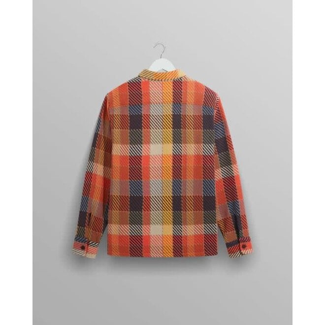 Whiting Overshirt in Orange Check