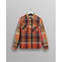 Whiting Overshirt in Orange Check