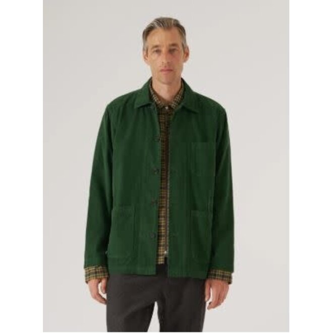 Bakers Overshirt in Green Fine Cord