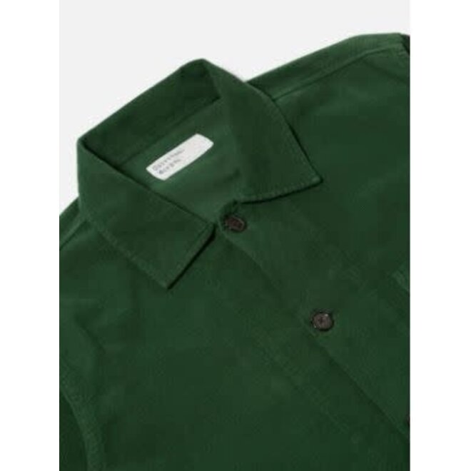 Bakers Overshirt in Green Fine Cord