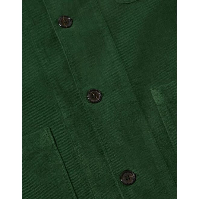 Bakers Overshirt in Green Fine Cord
